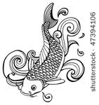 koi fish  vector 