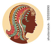 zodiac signs   virgo  colored 