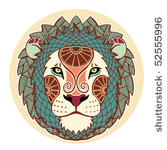 zodiac signs   leo  colored 