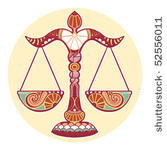 zodiac signs   libra  colored 