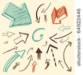 doodle set   arrows