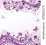 vintage violet floral background