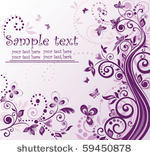 vintage violet banner