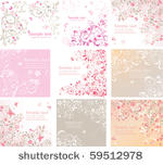 vintage floral cards