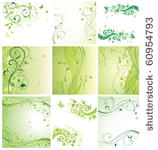 green floral backgrounds