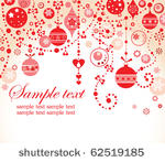 christmas red greeting card