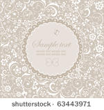 frame with floral design