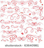red holiday design elements