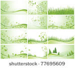 green banners