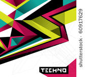 designed abstract techno...