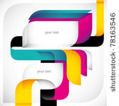 creative colorful layout with...