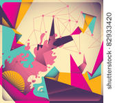colorful retro abstraction....