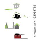 illustration of the house icons ...
