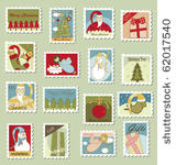 large set of christmas postage...