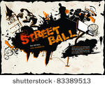 grunge street ball poster