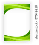 abstract green wave background...