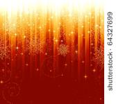 stars and snowflakes on red...