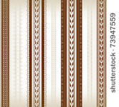 set of seamless borders with...