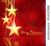 luxury and festive red golden...
