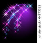 glowing background with stars