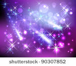 glowing background with stars