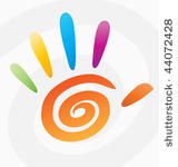abstract vector colored spiral...