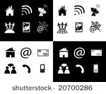 vector of black and white icon...