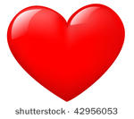 isolated shiny heart