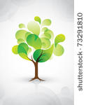 vector of abstract tree icon