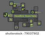 vector of template for icons...