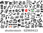 set of web icons