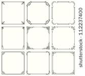 vector decorative frames  set...