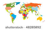 world map. vector