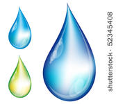 set of water drops. eps10.