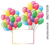 eps10 color balloons with...