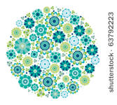 green design   flower circle.