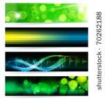 vector set of abstract banners. ...