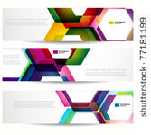 abstract banner with forms of...