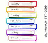 schedule. long sticker in the...