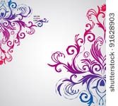 abstract floral background with ...