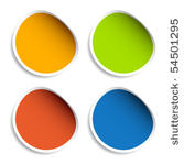 vector blank stickers