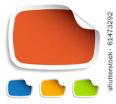 vector blank stickers