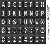 vector alphabet of black...
