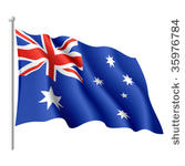 flag of australia. vector.
