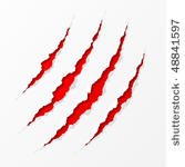 claws scratches. vector.