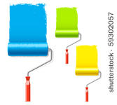 paint roller. vector...