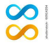 infinity symbol. vector.