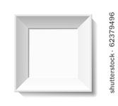 white photo frame. vector.
