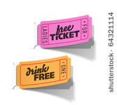 party tickets. vector.