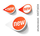 new labels. vector.